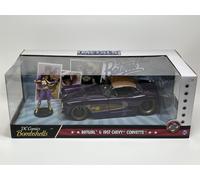 Batgirl Figura Y 1957 Chevy Corvette Violeta 1:24 Escala Jada 253255007