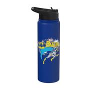 Batgirl Halftone Stainless Steel Insulated Water Bottle
