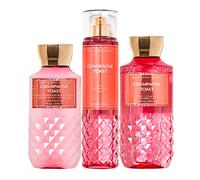 Bath and Body Works - Champagne Toast - Daily Trio - Shower Gel, Fine Fragrance Mist & Super Smooth Body Lotion