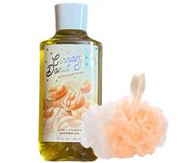 Bath and Body Works - Juego de regalo de canela con jabón de gel de ducha y esponja de lufa