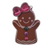 Bath and Body Works Neon Miss Gingerbread con piedras preciosas y lazo rosa Pocketbac Hand Sanitzer Holder