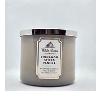 Bath and Body Works, Vela de 3 mechas con aceites esenciales - 14 oz - 2021 Core Scents! (canela especiada vainilla)