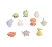 Bath Baby Ocean Animal Toys Adorable Interactive Water Squirter Early Educational Shape Perception Boil Bath Toy para bebés Packly Plastic 10 Pack