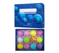 Bath Ball For Women - 12pcs Natural Safe Colorful Bubble Bath Bomb Set Aromatic Soothing Balls For Girls Mothers Wife Friends Spa Relaxation Birthday Gift Basket