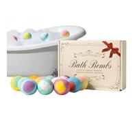 Bath Ball | Handmade Bubble Bathbomb- Vegan Fizzy Bath Bombs Has Moisturizing Shea Butter and Oil | 12-Piece Scented Salt Ba-th Balls | for Adults Wife Women Girls Mother Home Hotel Bathtub