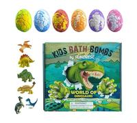 Bath Ball Kids, Dinosaur Bath Toy, Colorful Shower Game Set, Hidden Surprise Toys, Fun Floating Bathtub Play Set for Boys Girls Family Home Garden Pool Wash Time Entertainment Offer Idea 16x18x6.5cm