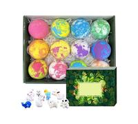 Bath Ball - Natural Scented Bath | Surprise Animal Inside Spa Shower Salt Ball Fun Fizzy Bubble Gift for Kids, Home, Apartment, Hotel, Bathroom, Bathtub or Party Use