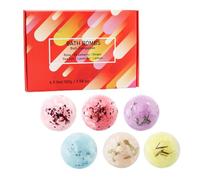Bath Ball | Relaxing Bath Ball Set | Set Of 6 Bath Balls, Natural Bath Bombs For Relaxation, Handmade Bath Ball Set With Oils, Aromatherapy Bath Bombs For Men & Women