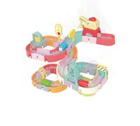 Bath Ball Track,Water Slide Toys,Bath Slide Toys,Bath Track Game Shower WaterToys,Dinosaur Train Water Slide Track Game, Suitable For Boys and Girls Aged 3-6 Years Old(B)