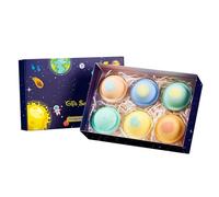 Bath Balls - 6-Piece Kids Handmade Shower Balls Set | Organic Natural Deep Cleansing, Planetary Bath Salt Ball Gift Set, Planet Theme B́ath B́alls, Bubble b́́̀ath b̀̀̀all for Relaxation Spa Shower Bat