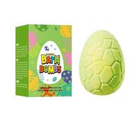 Bath Balls - Dinosaur Egg Fizzy Body Cleanser, 3.15x2.2x2.2 Inches Kids Fizzy Balls Bath Toys Kit with Surprise Prehistoric Figures, Oil Skin Soaker, Educational SPA Treat for Boys and Girls