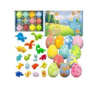 Bath Balls Dinosaur, Fizzy Body Cleanser, Toy Surprise Set, Moisturizing Fun Bath Experience Boys Girls Birthday Holiday Usage, Perfect For Playdates Summer Travel Bathroom Hotel Home Usage