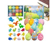 Bath Balls - Dinosaur Theme Fizzy Toy Set, 78mm Large Bubbling Spheres with Hidden Prehistoric Surprises, Birthday Party Favors, Holiday Bathing Treats, Travel Sized Fun for Boys Girls Playdates