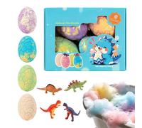 Bath Balls For Kids - Fizzy Fun With Dinosaur Surprise Toys | 12-Piece Organic Gentle Bath Balls F0r Boys Girls | For Bathing Play Relaxation Birthday Holiday Party Favor Stocking Stuffer, Natural Sea