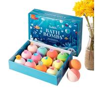 Bath Balls Toys - Fizzy Bath Set, Surprise Toy Balls, Kid-Friendly Accessories, Bubble Baths Play, Bathing Fun for Boys Girls Birthday Holiday Summer Travel Bathroom Toilet Restroom Hotel Home