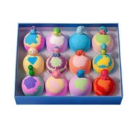 Bath Balls With Toys | 12 Pieces Gentle Refreshing Rainbow Colorful,Kids Stocking Stuffers Bath Balls,for Teen Family Friends Children Boys Girls Daughter