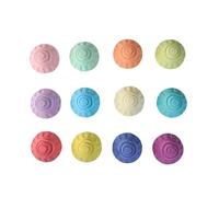 Bath Balls With Toys For Kids - 12 Pieces Space Saucer Bathing Product, Child Bath Salt Ball | For Boys Girls Birthday Holiday Summer Travel Bathroom Toilet Restroom Hotel Home