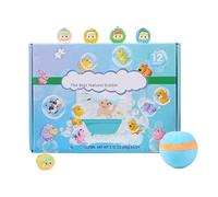 Bath Balls with Toys Inside, 12pcs Fizzy Bath Salt Bombs, 5.3cm Surprise Wash Bomb Set for Kids Boys Girls, Fun Bathing Gift for Birthday, Holiday, Home