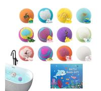 Bath Balls With Toys Inside - Bath Salt 22.5x5.5x16.2cm | Kids Baths Bombs, Fizzy Body Washing Balls | Colorful Surprise Toy Baths Ball For Boys Girls Birthday Holiday Playdates Summer Travel Bathroom
