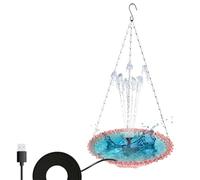 Bath Bath - Colocación del jardín Áreas soleadas Bird Bath Bowl | Ayudando a atraer Aves de Aves Independientes para el césped del Patio | Birrd Bathing Water Bowll para Beber alimentarse