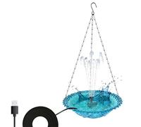 Bath Bath - Colocación del jardín Áreas soleadas Bird Bath Bowl | Ayudando a atraer Aves de Aves Independientes para el césped del Patio | Birrd Bathing Water Bowll para Beber alimentarse