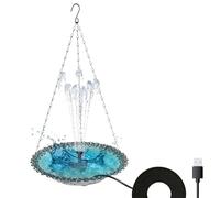 Bath Bath - Colocación del jardín Áreas soleadas Bird Bath Bowl | Ayudando a atraer Aves de Aves Independientes para el césped del Patio | Birrd Bathing Water Bowll para Beber alimentarse