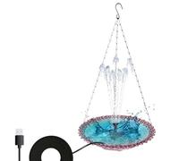 Bath Bath - Colocación del jardín Áreas soleadas Bird Bath Bowl | Ayudando a atraer Aves de Aves Independientes para el césped del Patio | Birrd Bathing Water Bowll para Beber alimentarse
