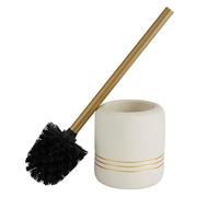 Bath Bliss Escobilla de Inodoro de cerámica, Color Dorado, 1 Unidad