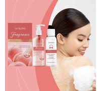 Bath & Body Care Trave, Peach Scent Home Spa Set with Body Shower and Shampoo, Moisturizing, CleansingChristmas Gifts for Her and Him