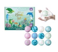 Bath Bomb Gift Set | 12 Piece Handmade Organic Bubble Bath Bombs with Colors Moisturizing Fizzy B́ath Salts for Kids and Adults Spa Relaxation Birthday Christmas Gift for Boys Girls Women
