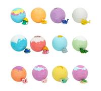 Bath Bombs, 12 Pack of Bath Bombs, Colorful Fizzy Set with Toys Inside, Kids Water Game Set, Fun Baths Time Activity, Bubble Baths Pack for Girls Son Daughter Friends Bathtub Family