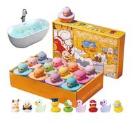 Bath Bombs - 12pcs Fizzies PVC | Kids Bubble Bathbombs | Duck Surprise Bath Bombs With Hidden Toys | Natural Dissolving Set For Boys Girls Bathtub Fun Use For Children Time