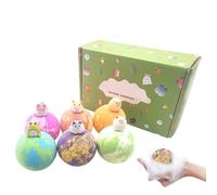 Bath Bombs - 6PCS 19x13x6cm | Surprise Animal Bath Balls | Organic Baths Bomb Gift Box | Refreshing Underwater Gadgets | Bubble Bathing Toys For Girls Boys Fun Fizzy Time Use