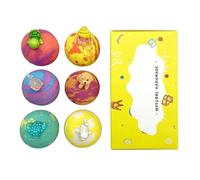 Bath Bombs - 6PCS 19x13x6cm | Surprise Animal Bath Balls | Organic Baths Bomb Gift Box | Refreshing Underwater Gadgets | Bubble Bathing Toys For Girls Boys Fun Fizzy Time Use