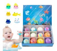 Bath Bombs For Kids - 12pcs 60g Natural Bubble Bath Bomb Set | Essential Oil Natural Organic Baths Bomb Gift For Children Boys Girls | Fizzies Spa Kit Present Birthday Christmas Easter