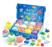 Bath Bombs for Kids with Surprise Inside, 12 Pack Kid Bath Bombs Gift Set, Easter Basket Stuffers Birthday Gift Set for Boys Girls (12Stück)