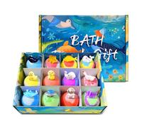 Bath Bombs for Kids with Surprise Inside, 12 Pack Kids Bath Bomb Gift Set, Fizzy Foaming Bath Bombs with Toys Inside, Natural Colorful Bubble Bath Balls (Mixed(12 Pack))