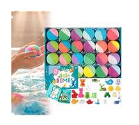 Bath Bombs for Kids with Surprise Inside,24Pack Fizzy Bubble BathGift Set,Dinosaur Egg & Ocean Theme Bath Fizzies,Splashy Surprises BathBombs,Natural Sea Salt Color Changing Spa BathBalls