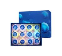 Bath Bombs Set - Sea Salt 19.3cm, Bubble Bath Balls, Foaming Cleanser | Fragrance, Skin Softening, Scented Baths Balls, Spa Bathing Gift For Shower, Bathroom, Relaxation, Gifting, Daily Care