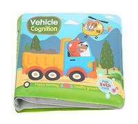 Bath Book Baby Safe BPA EVA Foam Interactive Sound Stimulate Imagination Colorful Educational Toy for Toddlers Bath Time Play Christmas Gifts (Traffic B103D)