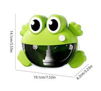 Bath Bubble Machine, Adorable Frog Crocodile Bath Toys, Reusable Automatic Bubbles Maker, Fun Engaging Design, Safe Sturdy Build, Perfect for Baby Shower Birthday