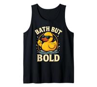 Bath But Bold Retro Rubber Duck Fun Camiseta sin Mangas