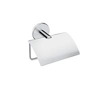 Bath+ by cosmic - Portarrollos con Tapa Cromo (12,5X5X13 CM) - Duo Round