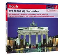 Bath Festival Orchestra Directed by Yehudi Menuhin - Bach: Brandenburg Concertos [Double CD]