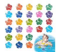 Bath Letters, Floating Alphabet Toy Set, Waterproof Toddler Learning Aid, Colorful Educational Design, Fun Interactive Play, Ideal for Swimming Pool Beach, 2.17x1.97 Inches