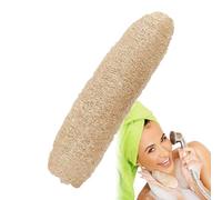 Bath Loofah, Natural Body Sponge Scrubber, 20-29cm/7.87-11.42 Inches Pouf, Skin Cleansing Brush, Travel-Friendly Design for Women Men Bathroom Shower and Spa Use