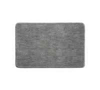 Bath Mat, Non-Slip Rug Thickened Bathroom Rug Absorbent Shower Exit Mat Ultra Soft Microfiber Floor Mat, Quick Drying, Machine Washable, Grey, 50 x 80