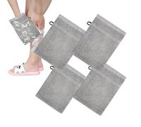 Bath Mitt Washcloths, 4-Piece Soft Cotton Glove Towels, Loop Hanging Design, Heavy-duty Gentle Skin Cleaning for Face and Body, For , Kids, Women, Men, Travel Use