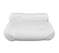 Bath Pillow with Suction Cups | Ergonomic Head/Neck/Shoulder Support | Quick - Dry Mesh for Shower & Bathtub | Soft Comfortable Bathroom Pillow