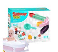 Bath Rail Toys - ABS Standard Size | Water Slide Building Track, Kids Shower Wall Bathtub Slide Toy For Funny Educational Interactive Play | For Home Bathroom Indoor Fun and Learning Activities